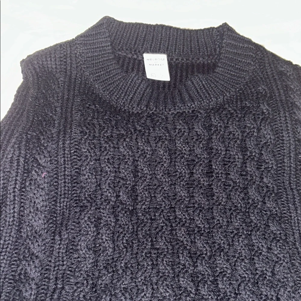 Melrose and Market Black V-Neck Sweater Vest - Picture 8 of 8